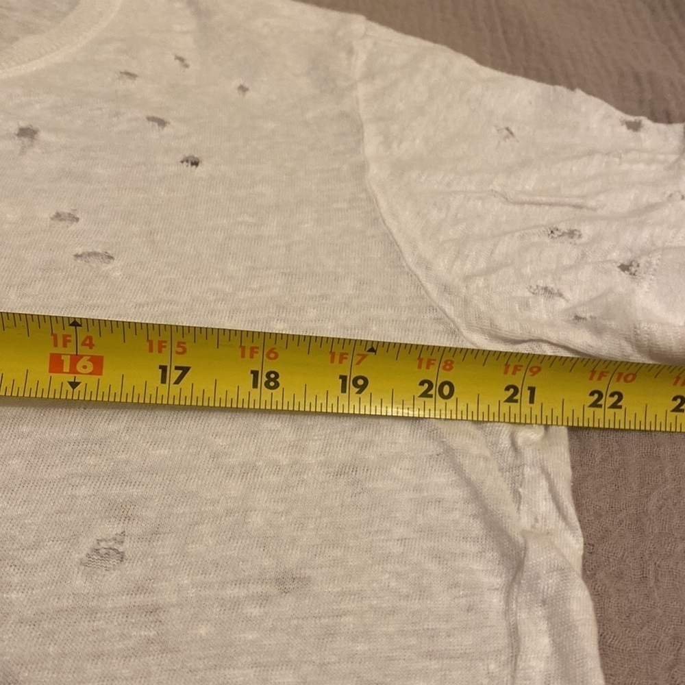 IRO Clay distressed white linen tee. Size L. Very good condition - Picture 10 of 11